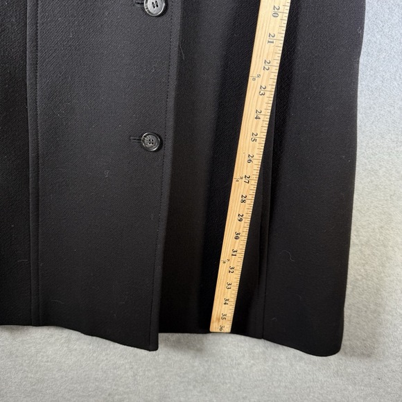 J.Crew Double Cloth Lady Day Coat Women's 4 Black Wool Thinsulate Long Sleeve - Picture 7 of 11